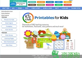 KIZCLUB-Printables for Kids 学字母，学发音