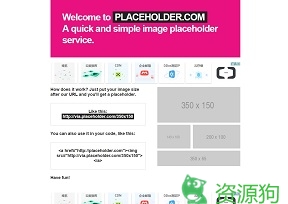 Placeholder.com -快速简单生成图片尺寸